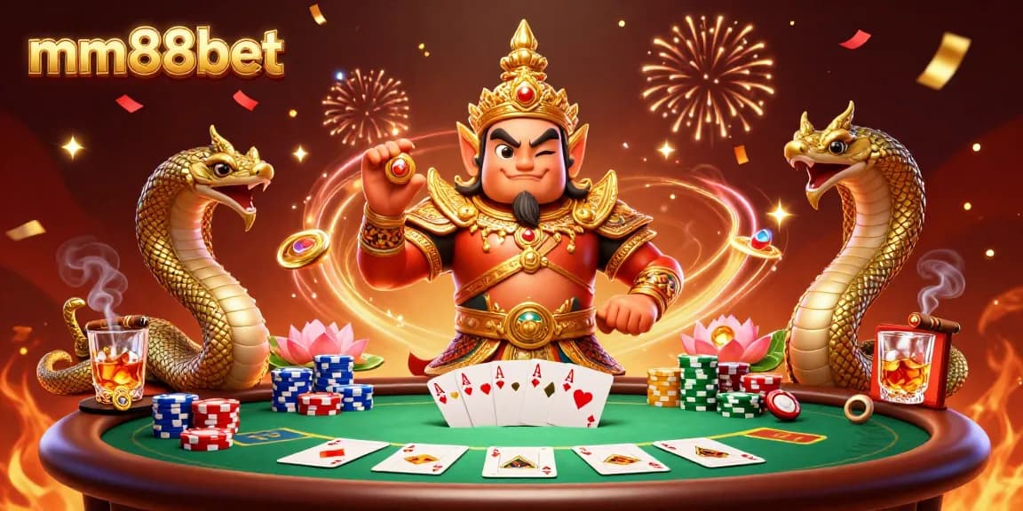 Enjoy thrilling gameplay with mm88bet's vibrant casino atmosphere featuring iconic game elements.