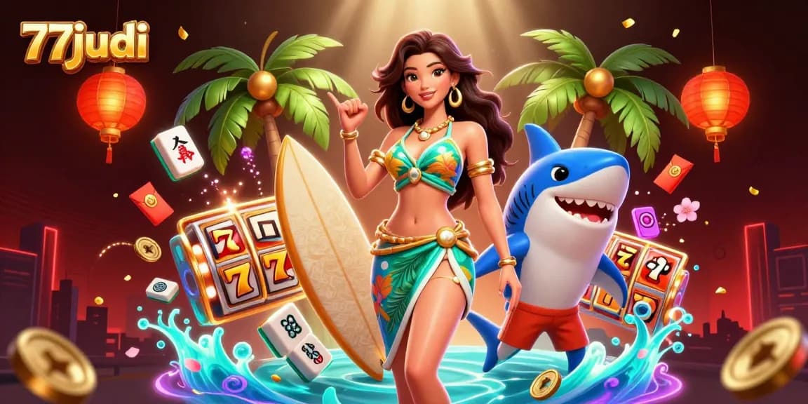 Engage with vibrant 77judi casino gameplay featuring luxurious characters and dynamic game elements.