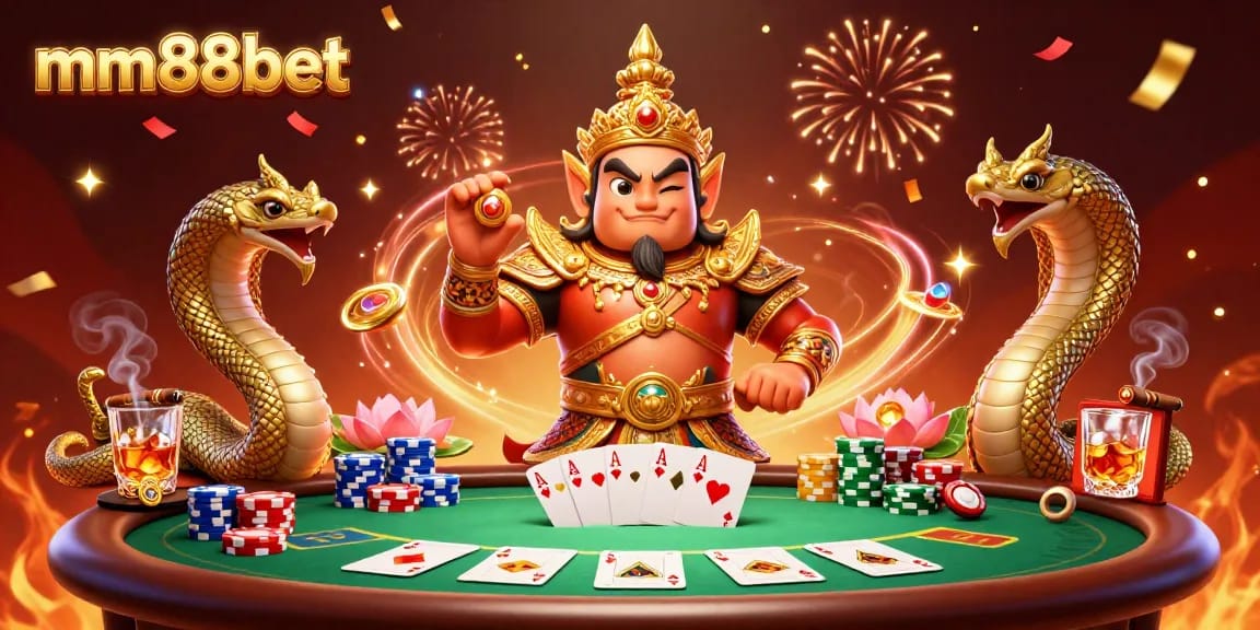 Enjoy thrilling gameplay with mm88bet's vibrant casino atmosphere featuring iconic game elements.