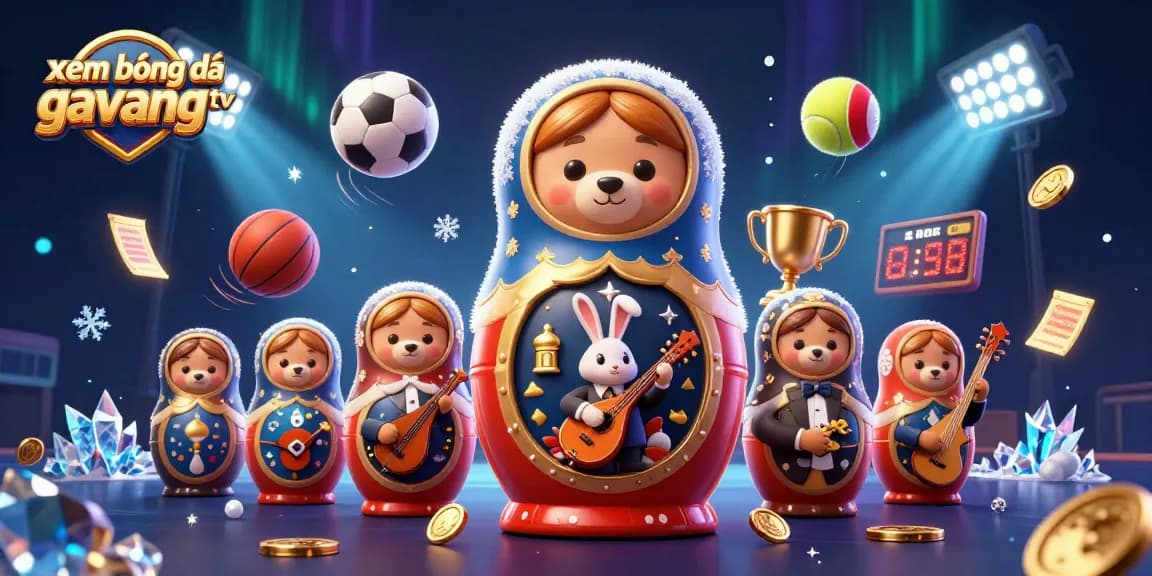 Bet on xem bóng đá gavangtv while enjoying festive 3D casino-themed illustrations with cartoon characters.