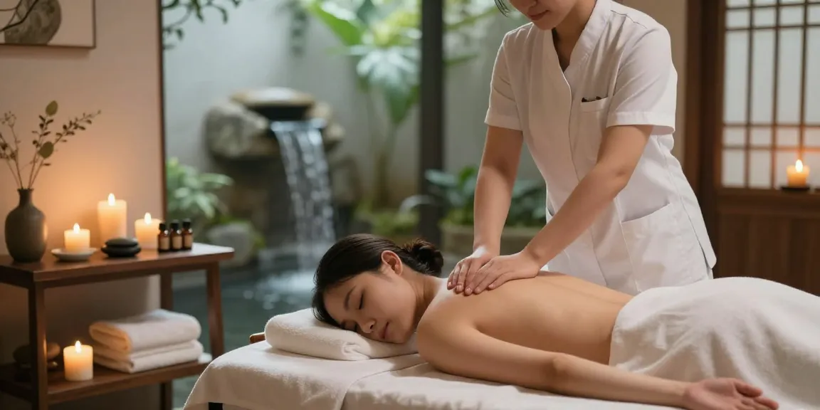 Experience relaxation with 강서구출장안마 in a serene spa setting featuring soothing elements for ultimate wellness.