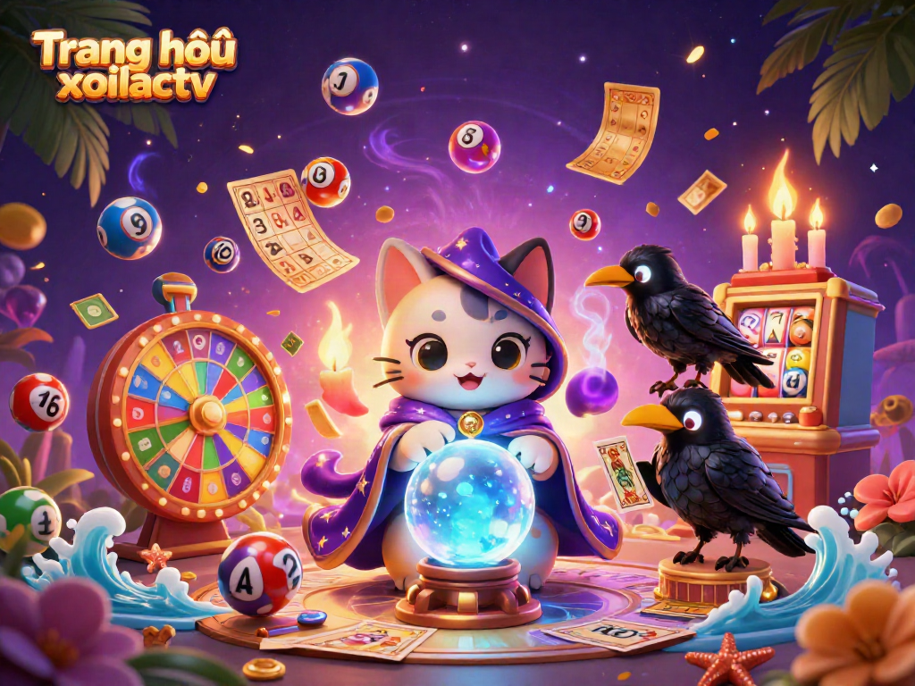 Experience high-energy gaming at Trang chủ xoilactv with vibrant lottery elements and mystical characters.