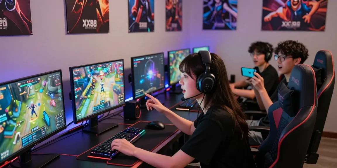 Players engaging with the XX88 gaming platform, showcasing excitement and community interaction.