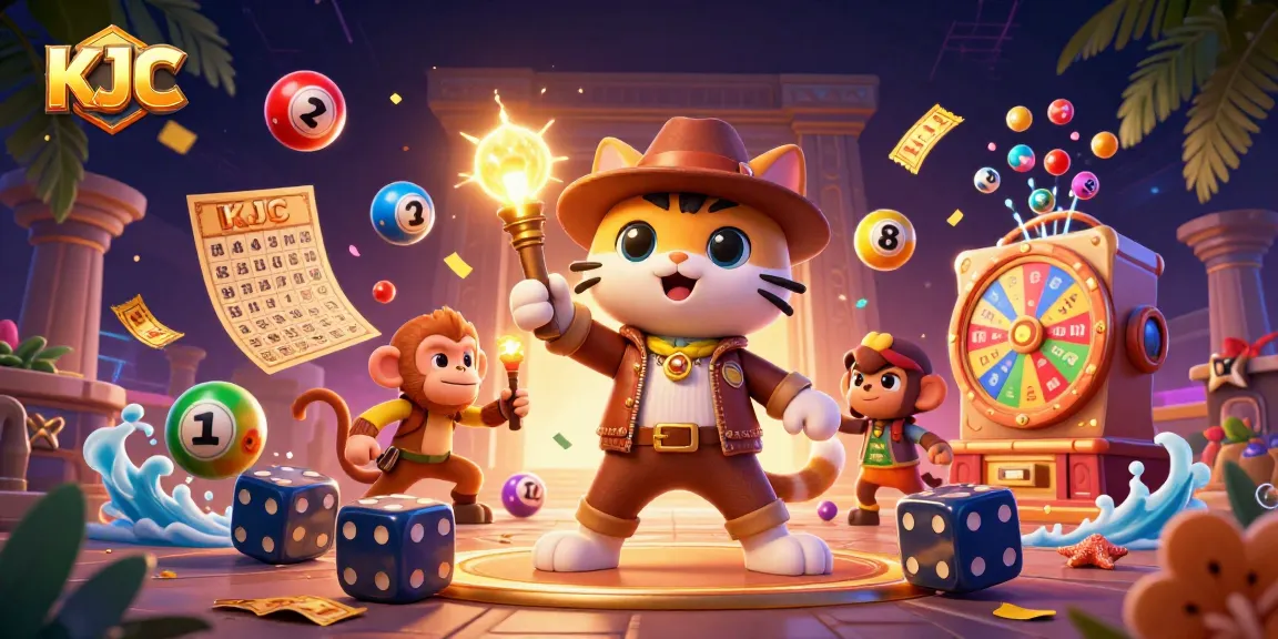 KJC players engage in vibrant gaming thrills amidst a dynamic casino treasure hunt.