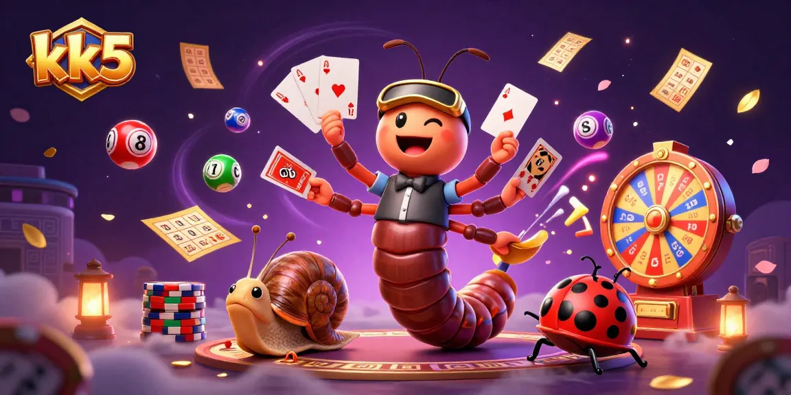 Experience thrilling wins at kk5 with vibrant casino characters in a dynamic, colorful setting.